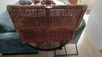 Rieten Kist met Metalen Details, Overige materialen, Gebruikt, 50 tot 100 cm, Ophalen of Verzenden