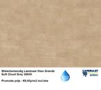 Waterbestendig Tegel Laminaat Soft Cloud Grey €9,95p/m2, Crème, 75 m² of meer, Nieuw, Ophalen of Verzenden