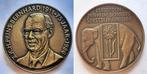 Prins Bernhard 1986 75 jaar, Postzegels en Munten, Penningen en Medailles, Verzenden, Brons, Nederland
