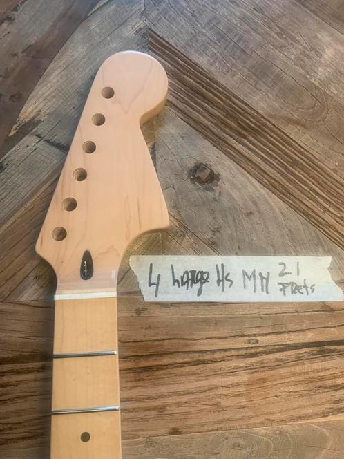 Stratocaster hals” 70’ s style big HS Maple 21 frets” 4 larg, Muziek en Instrumenten, Instrumenten | Onderdelen, Elektrische gitaar