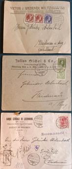 Drie oude poststukken Luxemburg, Ophalen of Verzenden, Envelop
