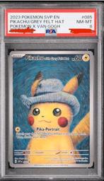Pikachu with Grey Felt Hat Promo FA Van Gogh #085 PSA 8, Ophalen of Verzenden, Nieuw, Losse kaart