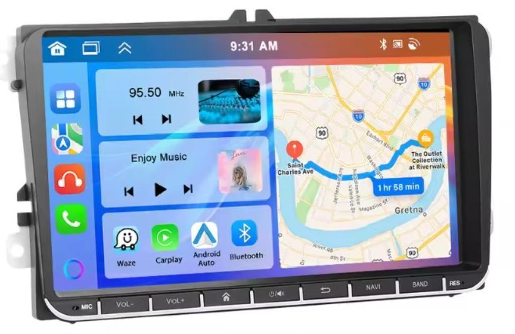 vw seat skoda rns radio navigatie android 13 apple carplay, Ophalen of Verzenden, Nieuw