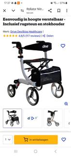 Rollator  nitro grijs  zo goed als nieuw maat m tot 130 kilo, Ophalen of Verzenden, Zo goed als nieuw