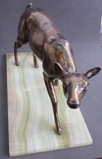 Om 1900-1920 Art Deco Jugendstil Brons Beeld Ree Reebok Hert, Antiek en Kunst, Ophalen of Verzenden