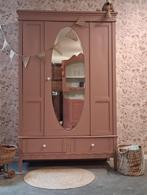 Vintage demontabele kledingkast in de kleur Real Plum, Kast, 50 tot 70 cm, Ophalen of Verzenden, Info@josiefine.nl