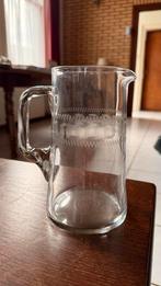 Antieke waterkaraf met 6 glazen, Antiek en Kunst, Antiek | Glas en Kristal, Ophalen of Verzenden