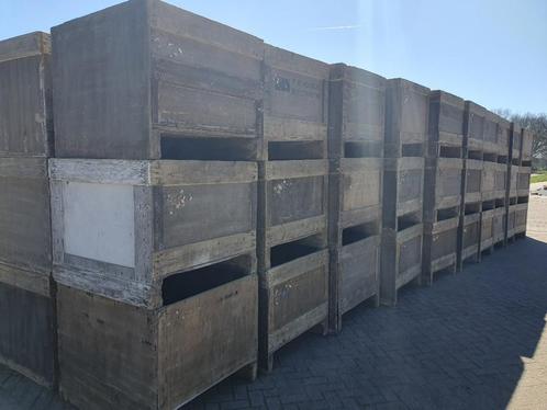 Palletboxen / kuubskisten/ bollenkisten / kisten, Tuin en Terras, Bloembakken en Plantenbakken, Gebruikt, Hout, Binnen, Balkon