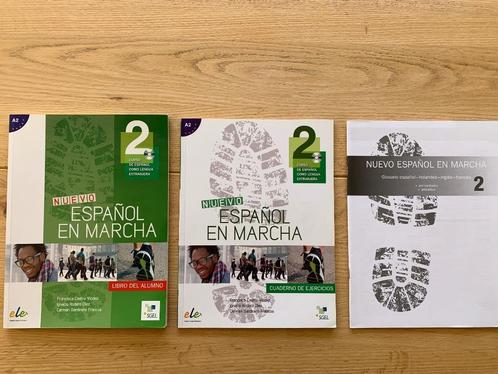 Nuevo Español en marcha 2 Spaans tekst- en werkboek nivel A2, Boeken, Studieboeken en Cursussen, Zo goed als nieuw, MBO, Alpha