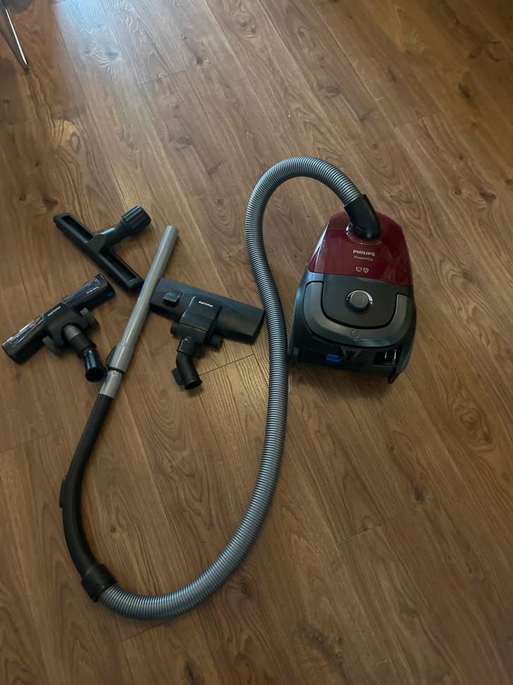 Philips PowerGo Stofzuiger - Gebruikt, Witgoed en Apparatuur, Stofzuigers, Gebruikt, Stofzuiger, Minder dan 1200 watt, Stofzak