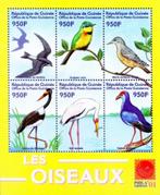 Aanbieding 2001 Guinee Fauna Vogels, Ophalen of Verzenden, Postfris, Dier of Natuur