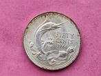 50 cent 1966 Bahamas, Postzegels en Munten, Munten | Amerika, Ophalen of Verzenden, Noord-Amerika, Losse munt, Zilver