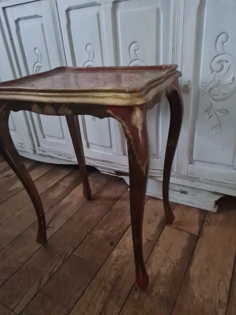 Vintage Florentijns bijzettafeltje, Ophalen of Verzenden