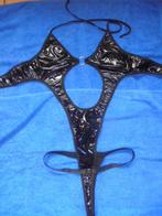 wetlook body, Kleding | Dames, Verzenden, Zwart, Body of Korset