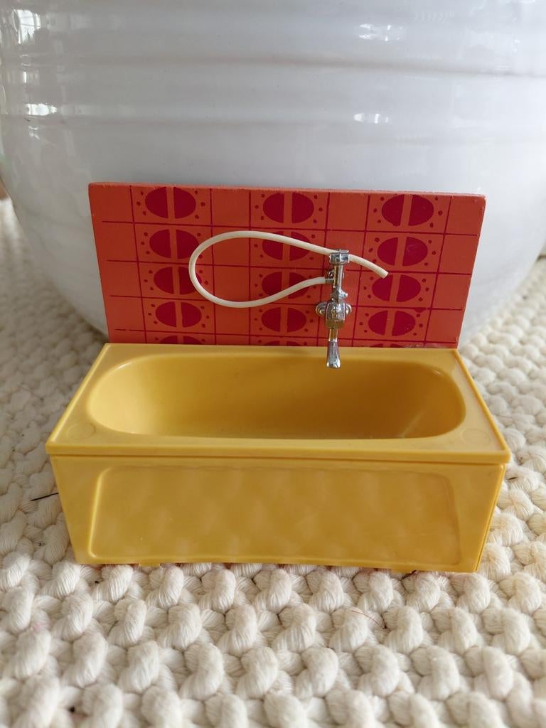 Vintage lundby bad 1.16, Ophalen of Verzenden, Gebruikt, Poppenhuis