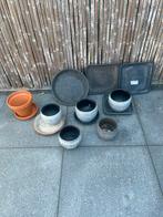 Bloempotten + onderzetters, Ophalen, Steen, Minder dan 30 cm, Minder dan 60 cm