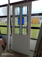 Nieuwe binnendeur met glas in lood, Doe-het-zelf en Verbouw, Deuren en Horren, Ophalen, 80 tot 100 cm, Binnendeur, Nieuw