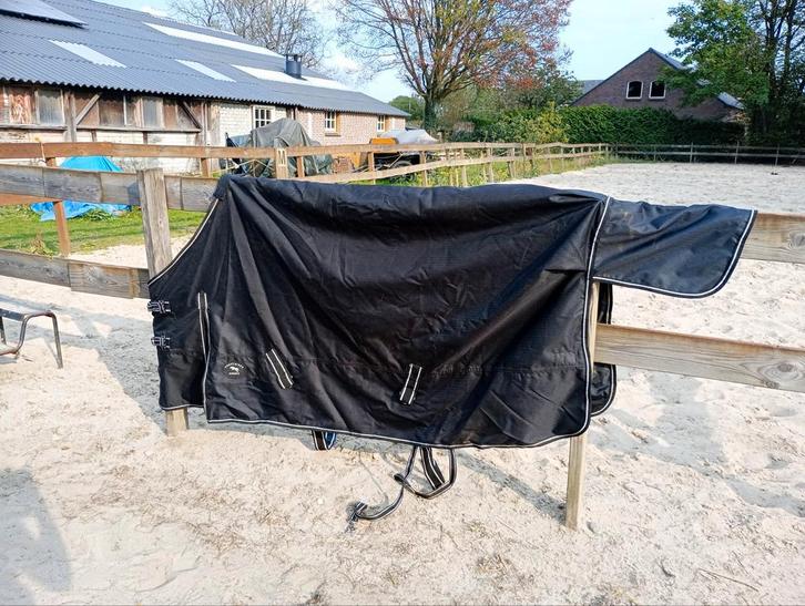 Regendeken 0grams fleece gevoerd maat 185, Dieren en Toebehoren, Paarden en Pony's | Dekens en Dekjes, Zo goed als nieuw, Ophalen of Verzenden