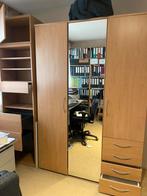 Grote eiken fineer kledingkast en zelfde kleur Besta legkast, Huis en Inrichting, Gebruikt, 100 tot 150 cm, 200 cm of meer, Ophalen of Verzenden
