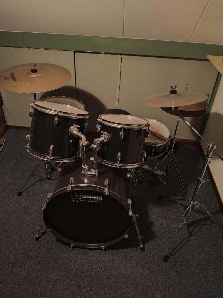 Drumstel Interdrum, Muziek en Instrumenten, Drumstellen en Slagwerk, Gebruikt, Overige merken, Ophalen