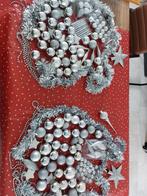Kerstboom versiering zilver, Diversen, Kerst, Ophalen of Verzenden, Zo goed als nieuw