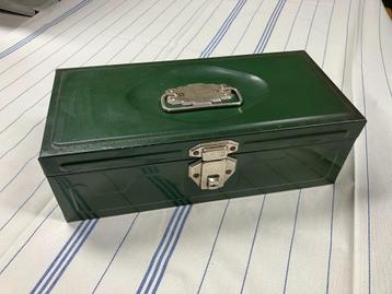 Industrieel retro kistje Union USA – vintage opberger. beschikbaar voor biedingen