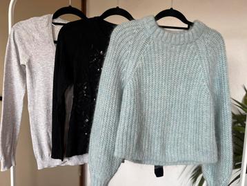 Set van 3 stijlvolle truien : alpaca , wol beschikbaar voor biedingen