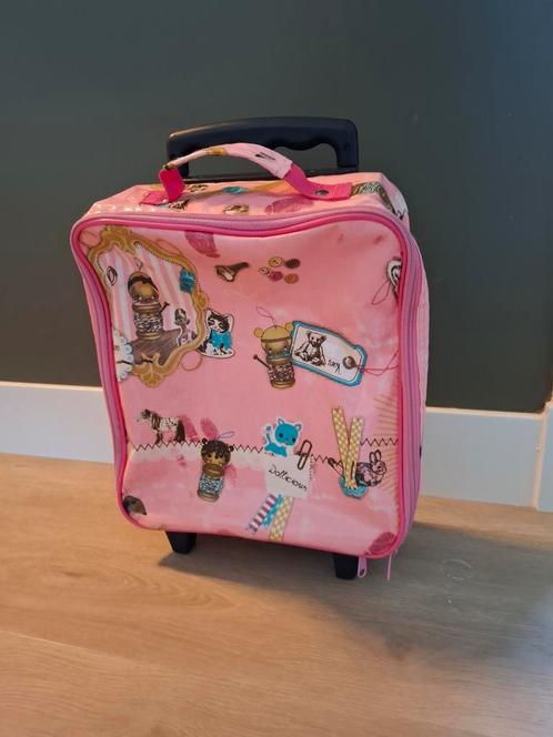 Prachtige reistas op wieltjes en trekstang, Sieraden, Tassen en Uiterlijk, Tassen | Schooltassen, Zo goed als nieuw, Rugtas, Ophalen of Verzenden