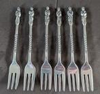 Verzilverde Apostel Vorkjes - Jaren 60 - Vintage- 6 Stuks, Antiek en Kunst, Antiek | Bestek, Ophalen of Verzenden
