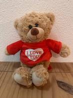 Knuffelbeer met 'I Love You' shirt, Ophalen, Zo goed als nieuw, Beer