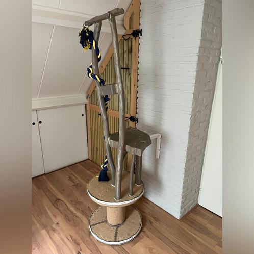 Speelse natuurlijke xxl krabpaal katten 199*57cm hout sisal, Dieren en Toebehoren, Katten-accessoires, Gebruikt, Ophalen