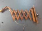 schaarlamp vintage, Ophalen of Verzenden, Gebruikt, Hout, Vintage