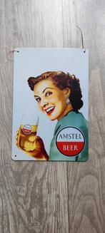 Vintage Amstel Bier Reclamebord, Verzamelen, Ophalen of Verzenden, Zo goed als nieuw