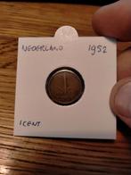 Nederland 1 cent 1952 cent, Postzegels en Munten, Munten | Nederland, Ophalen of Verzenden, Koningin Juliana, 1 cent, Losse munt