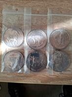 6 zilveren WWF penningen in 999,9 zilver., Postzegels en Munten, Munten | Nederland, Ophalen of Verzenden, Setje, Zilver