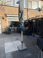 Parasol met standaard en hoes, Ophalen, Zo goed als nieuw