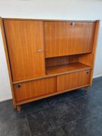 Mooie retro vintage buffetkast /highboard kast, Gebruikt, Ophalen of Verzenden