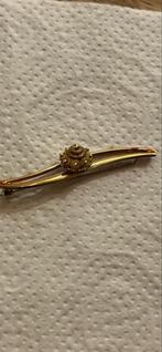 Antieke 14K Gouden Zeeuwse Knop Broche, Verzenden, Zo goed als nieuw, 4 tot 7 cm, Goud