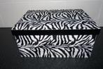z.g.a.n stevige stoffen opbergdoos zebra print, Huis en Inrichting, Woonaccessoires | Overige, Ophalen of Verzenden, Zo goed als nieuw