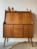 Retro vintage mid-century secretaire, Ophalen of Verzenden, Gebruikt, Retro vintage mid-century