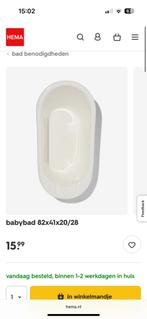 Babybadje en standaard HEMA, Kinderen en Baby's, Badjes en Verzorging, Ophalen, Zo goed als nieuw, Overige typen, Overige merken