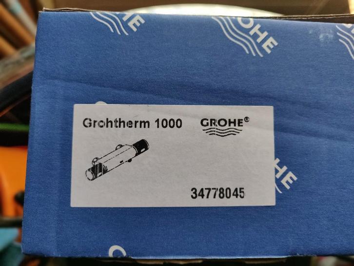 Thermostatische Douchemengkraan Grohe Grohtherm 1000, Doe-het-zelf en Verbouw, Sanitair, Zo goed als nieuw, Kraan, Chroom, Koper