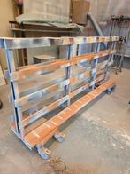 Platenkar - 120x240 cm - 8 wielen, Doe-het-zelf en Verbouw, Ophalen, Gebruikt