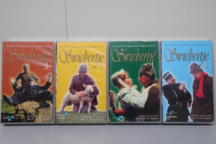 17 top vhs films, 4x Swiebertje, Kuifje, Platvoet en meer !!, Cd's en Dvd's, VHS | Film, Gebruikt, Actie en Avontuur, Alle leeftijden