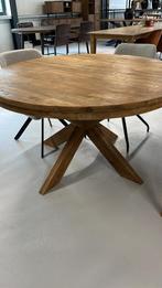 Teak houten tafel “Beek” massief 120/130/140cm Nieuw!!, 100 tot 150 cm, Nieuw, Ophalen of Verzenden, Vijf personen of meer