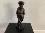 Oud houten Afrikaans beeld moeder met kind, Ophalen of Verzenden