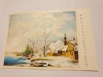 0210 f.v.veenhuysen - boerderij bij de rivier 21.5X14.5 Cm, Antiek en Kunst, Kunst | Schilderijen | Klassiek, Verzenden