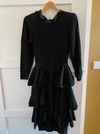 Jurk Boerenbruiloft Maat S, Zwart, Ophalen of Verzenden, Zo goed als nieuw, Knielengte