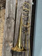 Tenor trombone large bore met Thayer ventiel, Ophalen, Zo goed als nieuw, Tenor, Met koffer