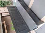 Zwarte bank, Huis en Inrichting, Stoelen, Ophalen, Gebruikt